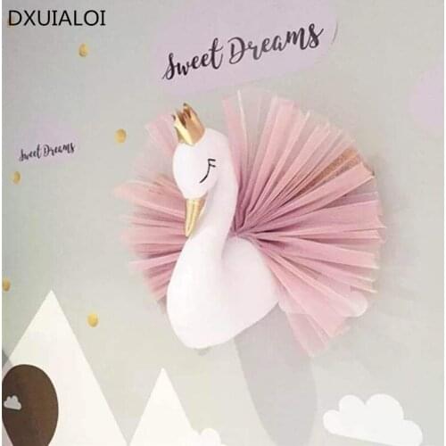 Animal head wall hanging wall decoration childrens room wall decoration Nordic style creative bedroom wall hanging decoration