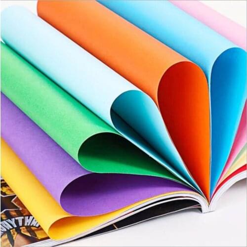 A4 Paper Folding DIY Paper-Cut Color Copy Paper White Double-Sided Color Manual Craft Origami Print Document File 100 pcs Papers