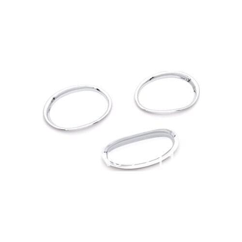 Car Styling Chrome Front & Rear Fog Light Trim For Peugeot 206 / 206CC