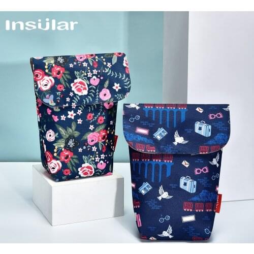Insular Baby Diaper Nappy Bags Reusable Multifunctional Waterproof Diaper Organizer Fashion Portable Large Capacity Mummy Bag