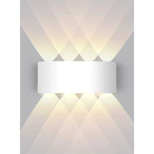 Nordic Led Spot Wall Lamp Simpal for Bathroom Bedroom Staircase Dressing Table Cabinets Home Decor Indoor Lighting Fixture White