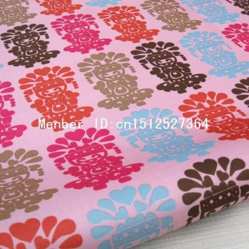 PVC coated waterproof fabric - Indian doll (pink) (WF306)