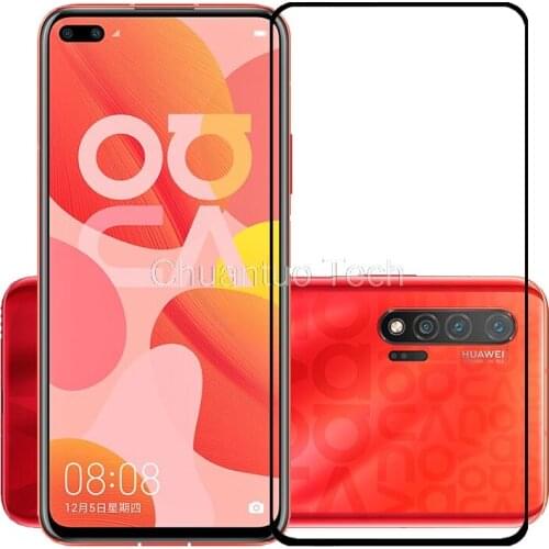 75 Pcs/Lot 2.5D Premium Tempered Glass for Huawei Nova 6 4G/Nova 6 5G/Nova 6 SE Full Cover Screen Protector Protective Film