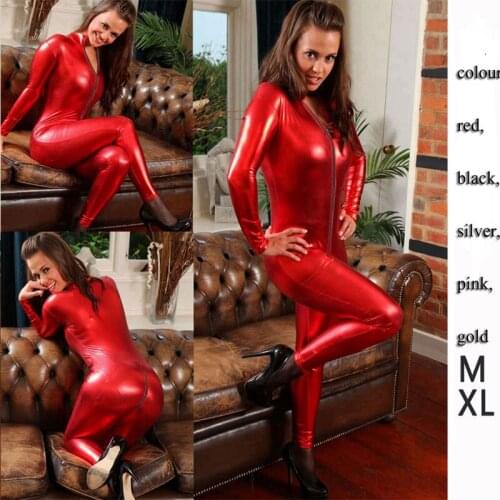 PVC Women Lingerie Teddie ClubWear Party Underwear Bodysuit Catsuit Fancy Dress X6700 S-2XL