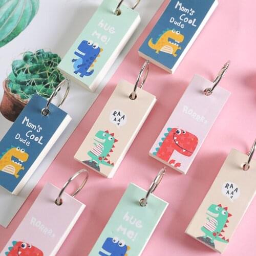 1Pcs Loose-Leaf Binding Ring Memo Pad Writing Cartoon Note Kawaii Study Planner School Office Supply Creative Stationery