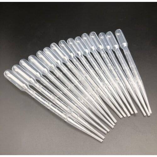100pcs lab plastic transfering dropper pasteur pipette 0.2ml 0.5ml 1ml 2ml 3ml 5ml for school experiment beauty care DIY