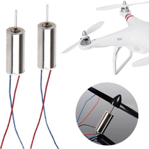 2Pcs DIY DC 3.7V 50000RPM 716 Hollow Cup Motor Coreless Motor for RC Model Toy