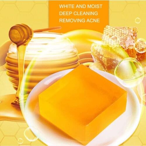 2021 New Honey Handmade Soap 100g Flower Soap Skin Whitening Soap Blackhead Remover Acne Face Wash Hair Care Bath Skin Care