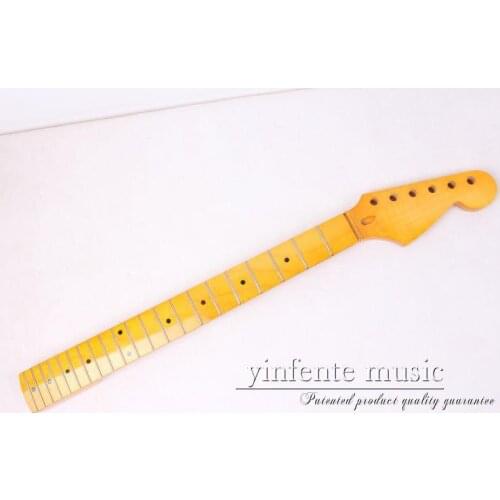 38# New Unfinished Electric guitar neck maple Fingerboard 22 fret 25.5"