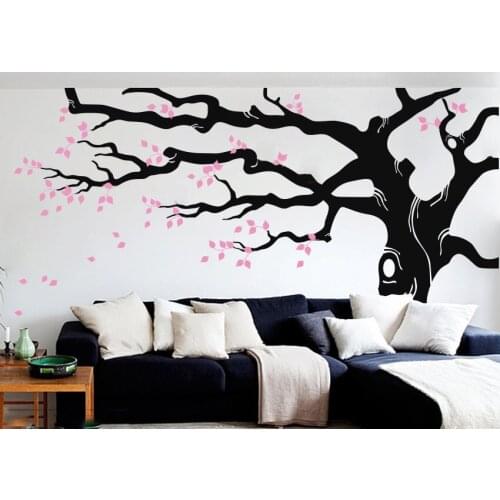 Large Tree Wall Decals Stickers Nursery Tree Wall Sticker Art Vinyl DIY Living Room Sofa background Big Trees Mural Decor LC590