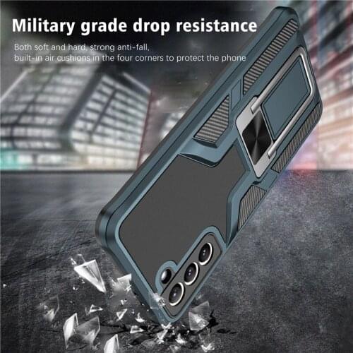 For Samsung Galaxy S21 S20 Plus Note 20 Ultra Case Magnetic Car Holder Stand Shockproof Armor Protective Phone Coque S21 S20