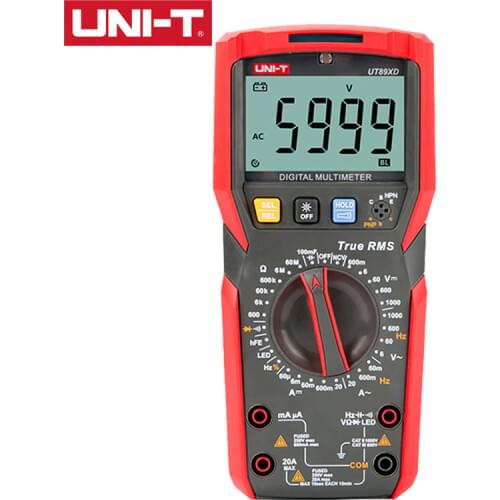 UNI-T UT89X UT89XD Digital Multimeter True RMS AC/DC Voltmete LED NCV Professional Automatic Backlight Anti-fall Tester