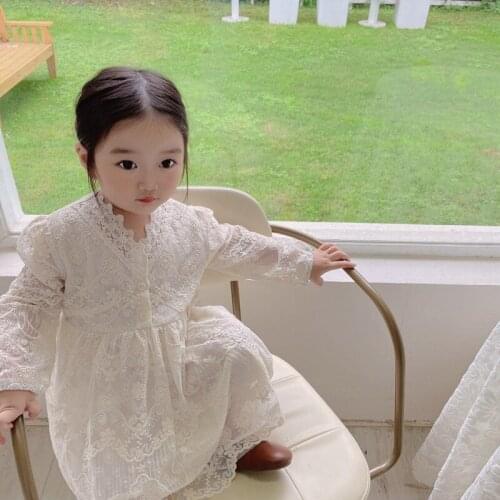 Girl Dress Kids Baby Party Evening Gown 2021 Beige Warm Plus Velvet Thicken Winter Autumn Princess Long Sleeve Children Clothing