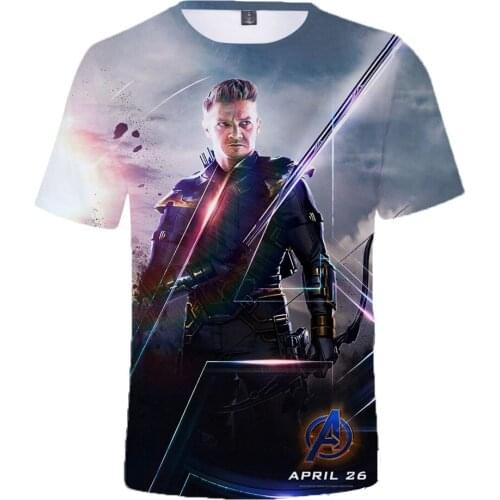 T Shirt For Men Hawkeye 3D Print Summer Vintage Male Oversized T-shirt Fashion Harajuku Style Boy Girl Kids Tee Tops