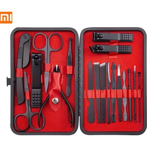 Xiaomi Youpin Nail Tool Nail Clipper 20-piece Set Stainless Steel Nail Clippers with Eyebrow Trimmer Beauty Pliers Manicure Tool