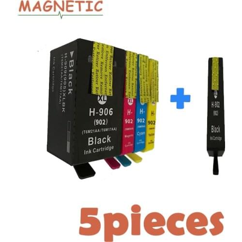 Magnetic Compatible Ink Cartridge Replacement for HP 902 OfficeJet Pro 6954 6960 6962 6968 6975 Printer For HP902 XL For HP902XL