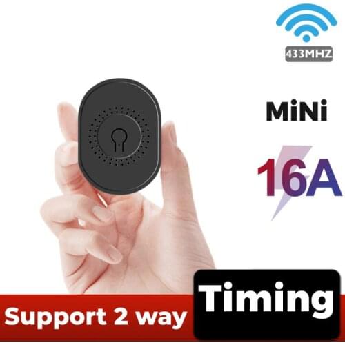 Hot-selling Smart Switch 16A Mini 433MHZ Two Way On-off Switch+wireless Remote Suit Timing Function