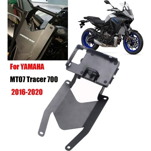 Motorcycle Stand Holder Phone Mobile Phone GPS Navigation Plate Bracket For YAMAHA MT07 Tracer 700 Tracer700 2016-2020