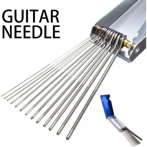 Stainless Steel Guitar Nut Bridge File Set Luthiers Tool Box 6/7/8/10/12/14/15/16/17/18/22/24/25 Files Size for Guitar Parts