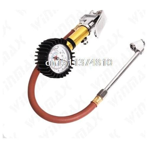 Air Tire Inflator With Dial Gauge Dual Chuck Cars & Trucks Tires WT04689