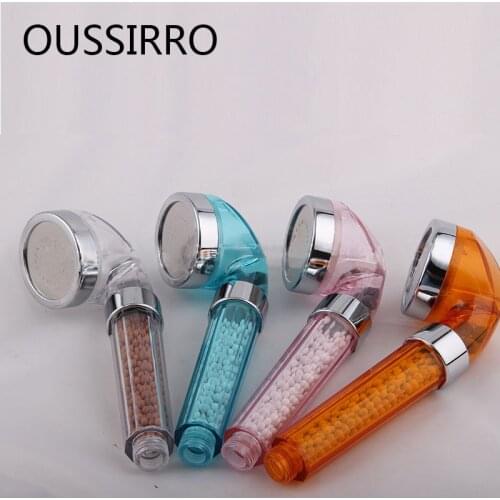 Pressurized Health Anion Filter ShowerHead 6 Diameter SPA Shower Head For Bath Three Showering Mode Showerhead Bathroom Supplies