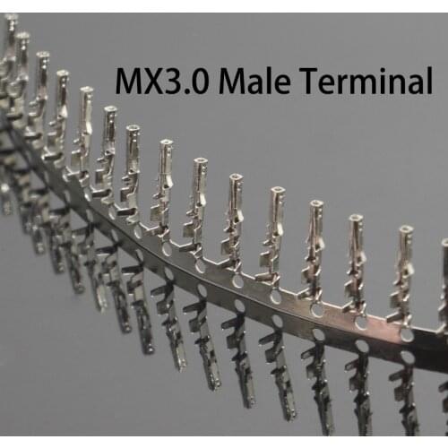 200/500/1000PCS 3.0 mm 5557 Connector Crimp Terminal Male Tin (Sn) Plated Phosphor Bronze Contact 20-24 AWG