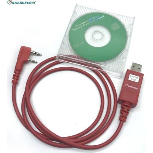 Original WOUXUN USB Programming Cable Walkie Talkie KG-UVD1P KG-UV6D KG-UV8D KG-UV899 KG-UV9D PLUS Radio with CD Software