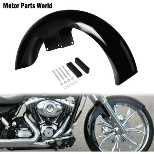 Motorcycle 21" Front Mudguard Fender Gloss Black For Harley Touring Road King Electra Glide Street Road King Glide Ultra FLHX
