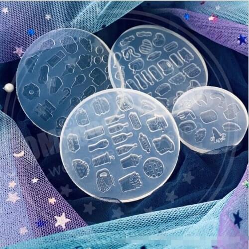 Transparent Silicone Mould Dried Flower Resin Decorative Craft DIY Mini food Dessert sushi drink Mold resin molds for jewelry