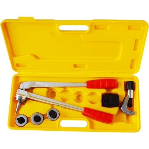 Manual Pipe Flaring Expanding Tool Kit Swaging Kit Expander Tool 5/8",3/4",1-1/4" Moulds