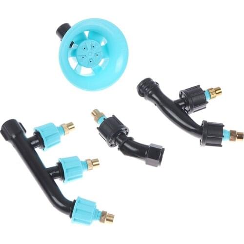 Agricultural Atomizing Sprayer Nozzle 1/2 1/4" Thread Single/Double/Three Nozzle Garden Irrigation Pesticide Spraying Sprinkler