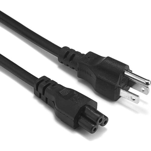 USA Power Cable Adapter Notebook Power Extension Cord 1.5m 18AWG US USA IEC C5 Power Supply Cable For HP Dell Lenovo Asus Laptop