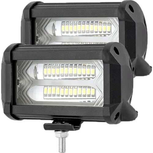 Led Light Bar 72W 5 Inch Spotlight Beam Waterproof 4x4 tractor car truck 12v 24v offroad LED Work Light for motorcycle ATV SUV