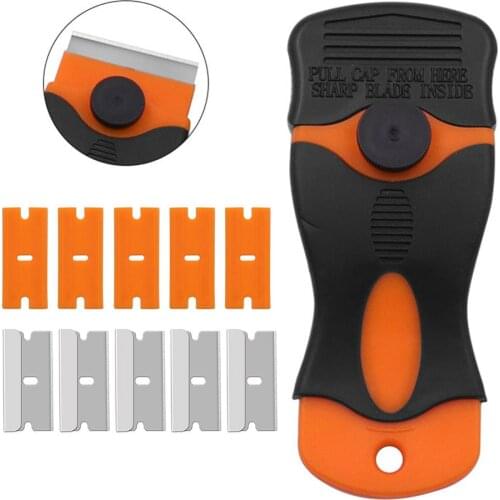 Car Window Tint Ceramic Glass Oven Razor Scraper Plastic Handle Razor Scraper Ceramic Glass Oven Window Tinting Tool Blade