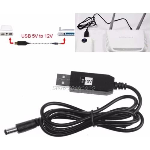USB DC 5V to DC 12V 2.1x5.5mm Male Step up Converter For Router LED Strip Light Whosale&Dropship