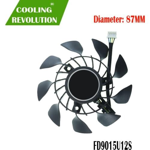Graphics fan FD9015U12S DC12V 0.55A 4PIN for ASUS GTX970 GTX960 GTX950 GTX760 GTX670 MINI ideo Graphics card cooling fan