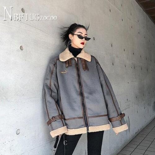 Imitation Lambswool Women Coat 2020 Winter New Korean Loose Locomotive Thick Female Coat