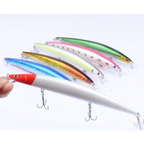 1 Pcs 18.5cm 22g Minnow Fishing Lure Laser Hard Artificial Bait Plastic Big Fake Fish Lures Sea Fishing Bait Crank Bait Wobblers