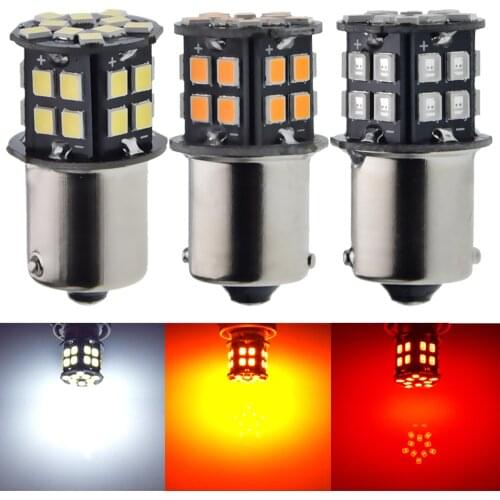 1Piece 6V DC S25 1156 BA15S P21W 1157 BAY15D LED Bulb Auto Moto Tail Brake Turn Signal Indicator Light Lamp Car White Red Amber