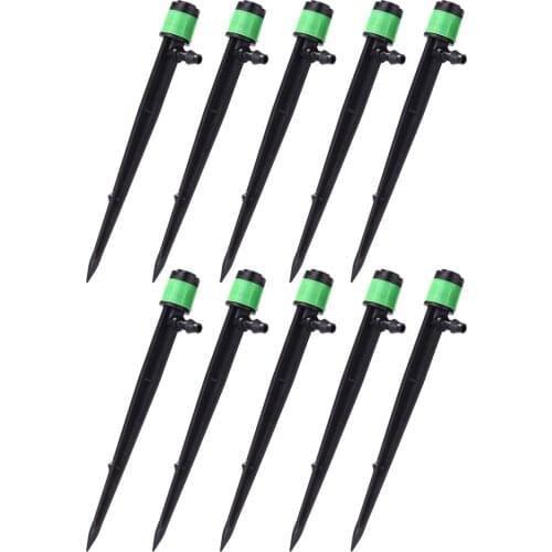 10pcs Garden Sprinkler Lawn Irrigation Drip 360 Degrees Drippers Watering Sprinkler Nozzle for 4/7mm Hose Garden Tools