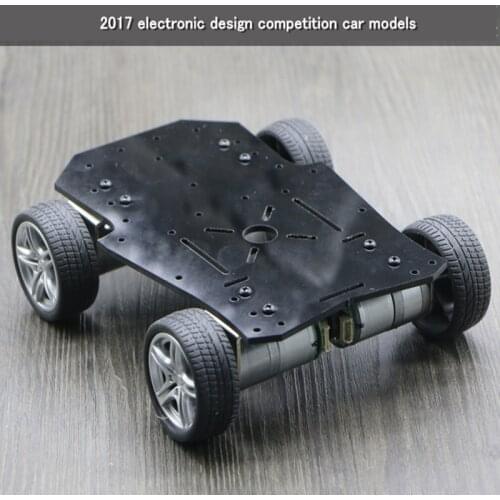 2017 electronic design competition car models Intelligent car chassis With encoder DC Motor (Four Wheeler version)