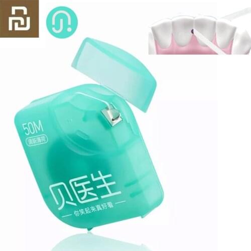 2021 Xiaomi Doctor Bay Dental Foss Portable Picks Teeth Toothpicks Stick Oral Care Design 50m/box for Men Family