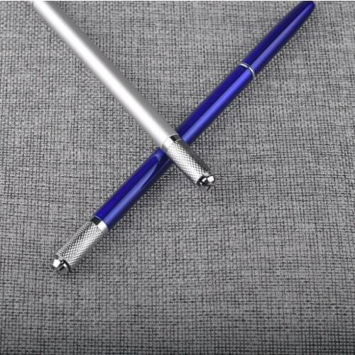 50Pcs NEW Mcroblading Multi-function Tattoo Pen Manual Machine Kit Eyebrow Lip Liner Permanent Makeup Needles Pigments Tool