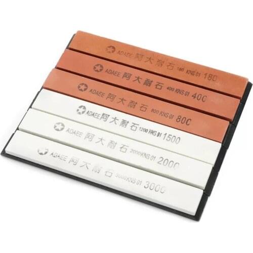 6pcs knife sharpener sharpening brand new 180 3000 professional stone fixed grinding stone whetstone water for kitchen tools