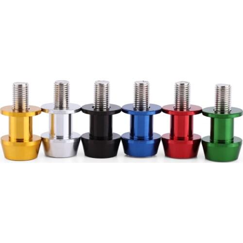 8/10mm Motorcycle CNC Aluminium Alloy Swing Arm Spool Sliders Stand Swingarm Bobbins