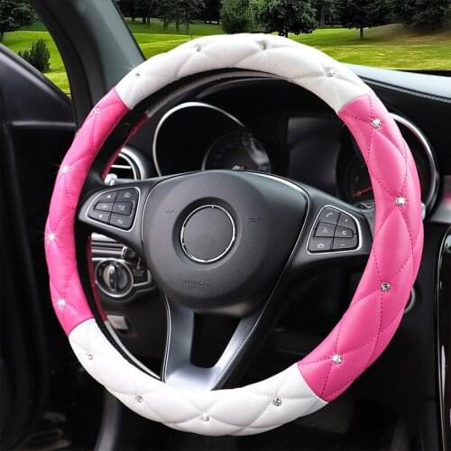 Automobile steering wheel cover explosion flash leather handle cover steering wheel cover car accessories