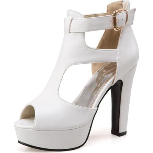 Big Size 11 12 13 14 15 16 17 18 19 ladies summer platform sandals women shoes woman Belt buckle fishmouth lady sandals