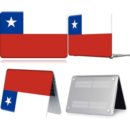 Chile Flag Pattern New Touch Bar Laptop Case For Apple Macbook 12/Air 11 13 A2337/Pro 13(A2251 A2289) 15 16 /Pro 13 A2338