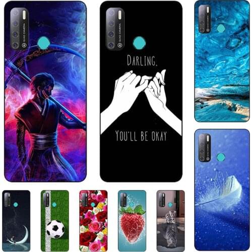 For Tecno SPark 5 Air KD6 Spark 5 Pro SPark5 CD7 Case Cartoon Pattern Soft TPU Cover Coque Animal Flower Shell