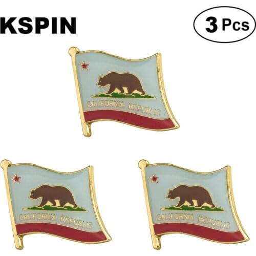 U.S.A California Lapel Pin Brooches Pins Flag badge Brooch Badges